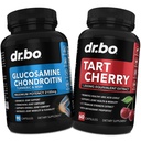 Glucosamina Condroitina HSH Turmeric & Tart Cherry - Suplemento de saúde comum Joelho osso e articulações, Purga Ácido Urico Limpar Flush Antioxidante Pílulas - Pílulas de apoio conjunto & Tart Cherry Extract Cápsulas
