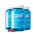 Goli Ashwagandha & Vitamina D Gummy - 180 Contagem - Berry misto, KSM-66, Vegan, Base vegetal, Não-GMO, Sem glúten e Gelatina Free Relax. Restaurar. Descontrair, pacote de 3