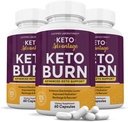 (3 Pack) Keto Advantage Keto Burn Pills 1275MG Nova e melhorada fórmula contém Apple Cider Vinagre Extra virgem azeite em pó verde folha 180 cápsulas