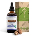 Segredos da tribo Yam selvagem sem álcool USDA Tintura orgânica (Glicerita) Fiam selvagem de criação responsavelmente cultivada (Dioscorea Villosa) Raiz seca (4 Fl Oz) Suplemento de suporte de hormônios