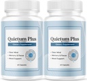 (2 Pack) Quietum Plus - Quietum Oficial Plus Advanced Supplement Formula, Original Quietum Plus Comentários, Todos Natural QuietumPlus Advanced Formula for Healthy Ear, 120 cápsulas para 2 meses