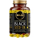 Maju Superalimentos Black Seed Oil Cápsulas, forte frio prensado, 2% Thymoquinone, 100% Turco Black Cumin Nigella Sativa Seed Oil, BSO orgânico, Liquid Blackseed, 120 contagem, 500mg por cápsula