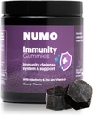 Numo Elderberry Gummies - Suporte do sistema imunológico com suplementos antioxidantes - Fórmula completa com Sambucus Fruit, Vitamina D3, Zinco, Vitamina C, Probióticos - Orgânico, Vegan & Kosher - 60 Contagem