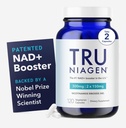 TRU NIAGEN - Nicotinamida patenteada Riboside NAD+ Suplemento. NR Suporta Metabolismo e Reparo de Energia Celular, Vitalidade, Envelhecimento Saudável do Coração, Cérebro e Músculo - 60 Servimentos / 120 Cápsulas