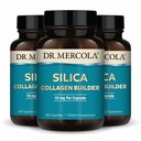 Dr. Mercola Silica Collagen Builder - Suplemento de Sílica baseado em plantas para apoiar a pele, cabelo, unhas e saúde óssea - Não-GMO, sem glúten e sem soja - 180 cápsulas (90 Servões)
