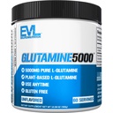 Puro Vegan L-Glutamina em pó suplemento - Nutrição Evluition Nitric Oxide Booster 5g L Suplemento de Glutamina para recuperação pós-treino Bombas reforçadas Gut Saúde Energia e Imunidade - Sem sabor