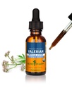 Herb Pharm Certified Organic Valerian Raiz Extrato Líquido para Relaxamento e Descanso, Álcool de cana orgânico, 1 onça