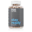 Puro para homens Limpeza original Estar pronto Fiber Supplement Ajuda a promover regularidade digestiva Psyllium Husk, Aloe Vera, Chia Seeds, Sementes de linho
