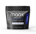 Maax Caffeine Energia Chiclete Foco Chiclete 125mg de cafeína por peça Coolmint 125 peças totais por saco