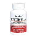 FruitFast CherryFlex 100% Red Tart Organic Cherry Concentrate Supplement - Chewable Softgel - 60 Count - Non-GMO e Gluten Free - Promove uma função conjunta saudável*