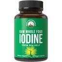 Suplemento de iodo de alimentos integrais crus da Kelp Orgânica (Ascophyllum Nodosum) por desempenho de pico. Suporte de Iodeto de Potássio Tablets. para Metabolismo, Energia e Imune. 120 Cápsulas Vegan, Comprimidos.