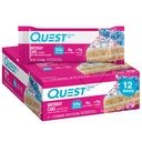 Quest Nutrition Birthday Cake Protein Bars, 20g Protein, 1g de açúcar, 4g de carboidratos líquidos, Sem glúten, Keto Friendly, 12 Contagem