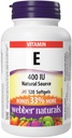 Webber Naturals Vitamina E Fonte Natural Softgel, 400 UI-120 Softgels