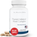 Dr. Westin Childs - Complexo de Reporção Adrenal de Thyroids □ Suplemento de suporte de ervas com glandulares & Rhodiola (adaptogênios) para estresse, cortisol, fadiga, energia em mulheres com hipotireoidismo 120 Ct