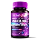 100 bilhões de UFC Probiótico - Digestivo diário Gut suplemento de saúde para homens e mulheres - Lactobacillus acidophilus, Bifidobacterium & Prebióticos - Não-GMO, Gluten & Dairy Free, Prateleira - 60 Cápsulas