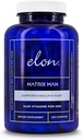 Elon Matrix Man - Fonte de 60 dias - Vitaminas do crescimento do cabelo para homens – Saw Palmetto & Biotin Advanced Formula Vitaminas – Promove o crescimento saudável da barba – (120 Cápsulas)
