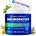 OWELL NATURALS Neuropatia Creme de força extra creme de alívio de nervos para pés, mãos, pernas, dedos dos pés com Arnica, vitamina B6, Aloe Vera, MSM - Made in USA