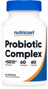 Complexo Probiótico de Nutricost - 50 Bilhões UFC, 60 Cápsulas - Probiótico para Homens e Mulheres - Cápsulas Vegetarianas, Não-GMO, Sem Glúten