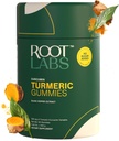 Gummies açafrão I Não adicionado açúcar I 95% Curcumin & Black Pepper Extract I para adultos e crianças I Não-GMO I 100% Natural & Orgânico I Terceiro partido testado I 500 mg I 60 Gummy