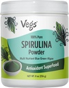 Espirulina orgânica em pó - Azul Verde Algas Mistura de Superalimento Baseada em Planta - Antioxidante-Rich com clorofila, vitaminas e minerais para limpeza, energia e suporte de imunidade - Vegan, Não-GMO - 8 onças
