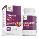 Terry Naturalmente Clínica OPC Coração - Suplemento de Saúde do Coração com Magnésio, Vitamina B6, Extrato de Sementes de Uva - Suplemento Dietário para Saúde Arterial e Circulação - 60 Cápsulas
