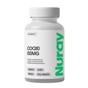 Nuray COQ10 100mg e comprimidos mastigáveis de vitamina E - Suplementos de energia sabor laranja rápida dissolução - Suporta saúde do coração e função hepática - 60 contagem, vegetariano, sem glúten
