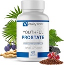 Prostata jovem - Serra Palmetto para homens com Panax Ginseng, Proteção Antioxidante, Vitamina E, Licopeno - Suplementos de próstata para homens