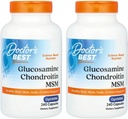Doctor's BEST, (2 embalagem de Glucosamina Condroitin HSH com OptiMSM, 240 tampas Veggie