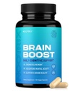 Nootrix Brain Boost Nootropic Supplement Suporta Memória, Foco Mental, Saúde Cognitiva e Energia Promove Mood Saudável e Função Cérebro Ginkgo Biloba & DMAE 60 Cápsulas