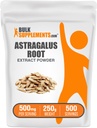 BulkSuplementos.com Astragalus Extract Powder - Astragalus Root Powder, Herbal Supplement - Vegan & Gluten Free, 500mg por serviço, 250g (8.8 oz) (Pack of 1)