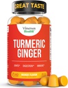 Suplemento Turmérica - Complexo de Curcumina C3 + Raiz de gengibre para Gut & Saúde Conjunta - Suplemento Natural de Curcumina Turmérica 95% Curcuminoides. Contém 260mg Extrato Tumérico. 60 Pastilhas de sabor de manga