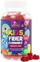 Gummies de fibra para crianças, Suplemento diário de fibra de goma de 4g, suporte de saúde digestivo prebiótico - Fibra solúvel baseada em plantas da natureza, suporta regularidade e digestão para crianças não-GMO - 120 chicletes