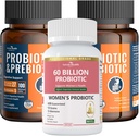 Conjunto completo de Gut & Digestive Saúde para a família inteira: 100 Bilhões Probióticos + Mulheres Probióticos