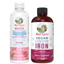 MaryRuth's Women's Multivitamin + crescimento do cabelo lipossomal (peach) & ferro líquido (Berry)