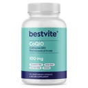 BESTVITE Coenzyme CoQ10 100mg (120 Cápsulas Vegetarianas) Naturalmente fermentado - Sem Stearates - Sem preenchimentos - Vegan - Não OGM - Sem glúten