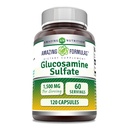 Fórmulas surpreendentes Suplemento de Sulfato de Glucosamina 1500 Mg Por Servindo 120 cápsulas