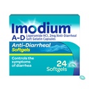 Imodium A-D Fast-Acting Anti-Diarreheal Softgels, Loperamida HCl 2 mg, Travel Essential Diarrhea Relief Medicine for Adults, 24 Count, Anti Diarhea Pills, Ages 12+, Easy to Swallow