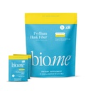 Psyllium Husk fibra limonada 20 pacotes de viagem de contagem (6g por pacote) - Psyllium Husk pó para saúde digestiva & Bloating alívio, sem glúten, Açúcar Free Prebiótico fibra em pó, Suplemento não-GMO