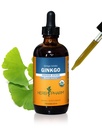 Herb Pharm certificado Ginkgo extrato líquido orgânico para memória e concentração - 4 onça