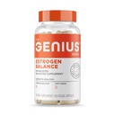 Equilíbrio de Estrogênio Genius, Suplemento de Dim - Bloqueador para Homens e Mulheres - Hormonas, Hormonal Acne & Menopausa - Inibidor de Aromatase com Extrato de Sementes de Uva e BioPerine - 30 Cápsulas