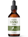 Ultra6 Nutrition Vitamina D e K2 Drops - Vitamina D3 Líquida com Suplementos K2 para Adultos - Fácil de Tomar, Flavor-Free, Altamente Absorvível VIT D3 e K2 Suplementos, Made in USA (30 ml)