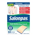 Salongas dor alívio patch para costas, pescoço, ombro, joelho dor e dor muscular - 8 horas alívio da dor - 60 Contagem