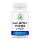 Complexo de suporte cerebral - Suplemento de suporte cognitivo avançado com Ginkgo Biloba, Bacopa Monnieri, Phosphatidylserina, Huperzina-A, St. John's Wort - 30 Ct