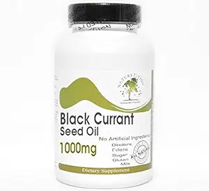Óleo de semente de groselha preta 1000mg ~ 180 Cápsulas - Sem aditivos ~ Suplementos de natureza