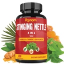Cápsulas de Extração de Nettle Stinging - 4in1 Combinado com Boswellia, Turmeric & Saw Palmetto - 150 Condes por 5 Meses - Suporta Junta, Gestão do Corpo, Pele, Cabelo e Imunidade