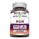 Fórmulas surpreendentes HSH (Metilsulfonilmetano) Suplemento 2000 Mg por Servindo 120 cápsulas