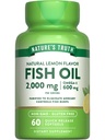 Nature's Truth Fish Oil Omega 3 Suplemento 2000mg 60 Softgels