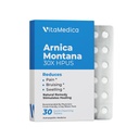 Arnica Montana 30X HPUS, grau clínico, comprimidos de dissolução rápida, pacote de recuperação de cinco dias para dor e alívio de contusões após cirurgia ou lesão, cura natural, gentil no estômago - 30 Conde