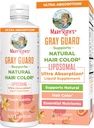 MaryRuth Organics Gray Guard Liposomal, Suporta cor natural do cabelo, com cobre e ácido pantotênico, santo Basil & ervas tradicionais, vitamina E & vitamina B para a saúde geral, Idades 18+, 15,22 Fl oz