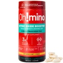 Oh!mino L-arginine Nitric Oxide Supplement - Suplemento de fluxo de sangue, Nitric Oxide Booster w/Beetroot Powder for Energy, Focus, Endurance, Muscle Building - Pré e Pós-Trabalho (120-Count, 30 Servings)